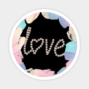 Love in pastel colors Magnet